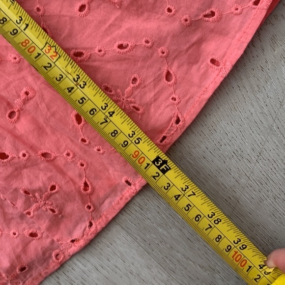 KNOX Rose Women's Pink peach Eyelet Baby Doll Dress‎ Size S NWT Summer melon - Picture 8 of 13